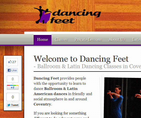 Dancing Feet - Homepage