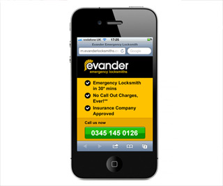 m.evanderlocksmiths.co.uk - Mobile